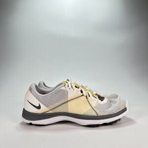 Nike Lunar Summer Lite 2 White Low Top Gray Golf Shoes 628539-002 Women's Size 8